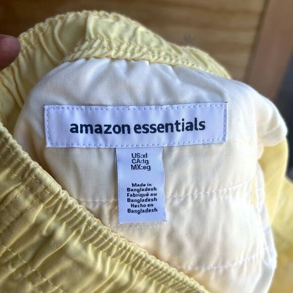 Yellow Mens Drawstring Shorts Size XL - Picture 3 of 3